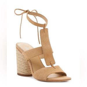 Botkier Alexia Suede Ankle Tie Sandals Size 6.5